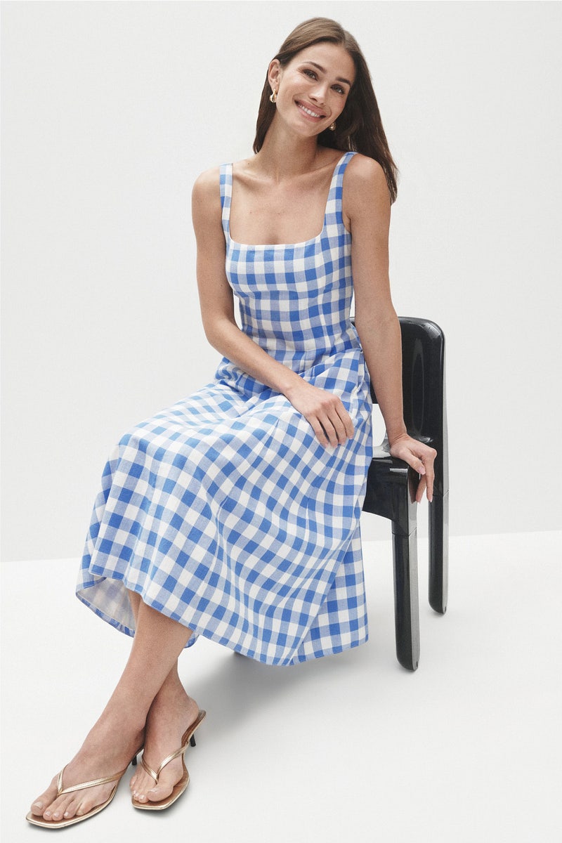 Ardena Gingham Ankle Dress by Cleobella - Photo 0