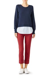 Midnight Hem Sweatshirt by Derek Lam 10 Crosby
