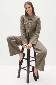 Cuffed Crop Jacket by Hudson
