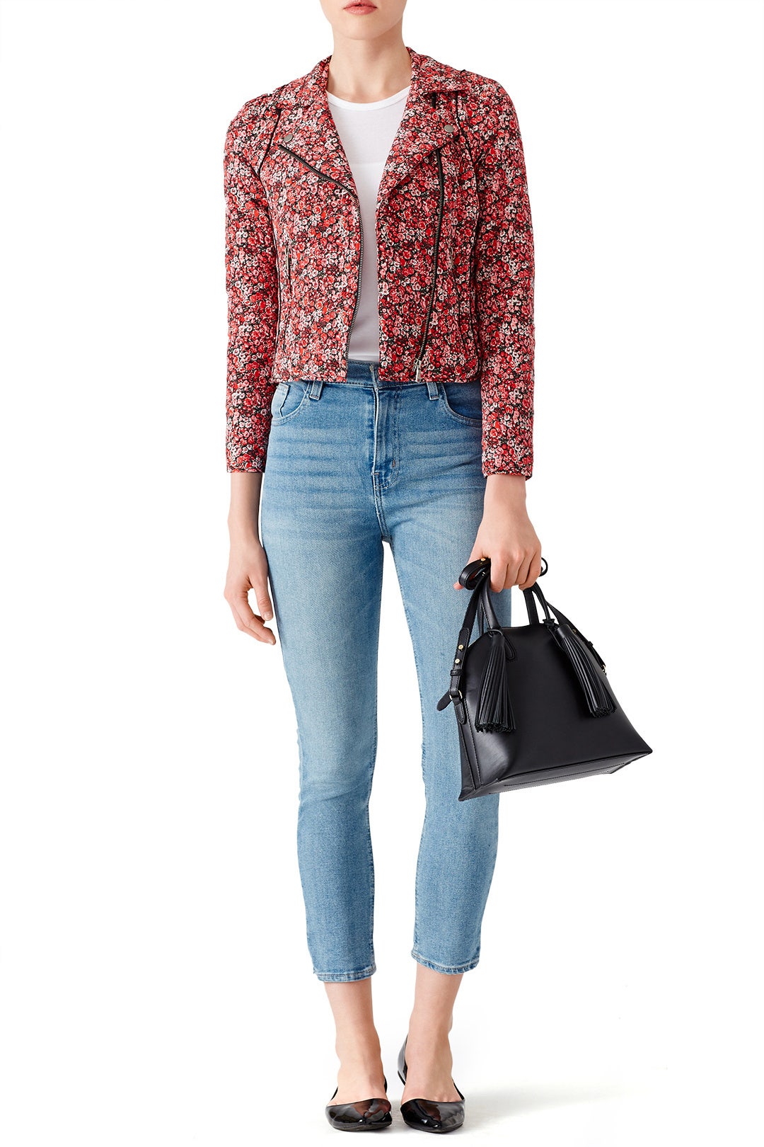 Red Floral Frona Jacket by Joie 0