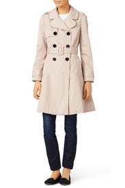 French Beige Classic Twill Trench by kate spade new york