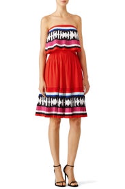 Geo Border Pleated Dress by kate spade new york