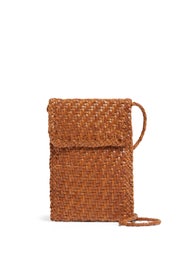Nora Woven Leather Crossbody Pouch by Loeffler Randall