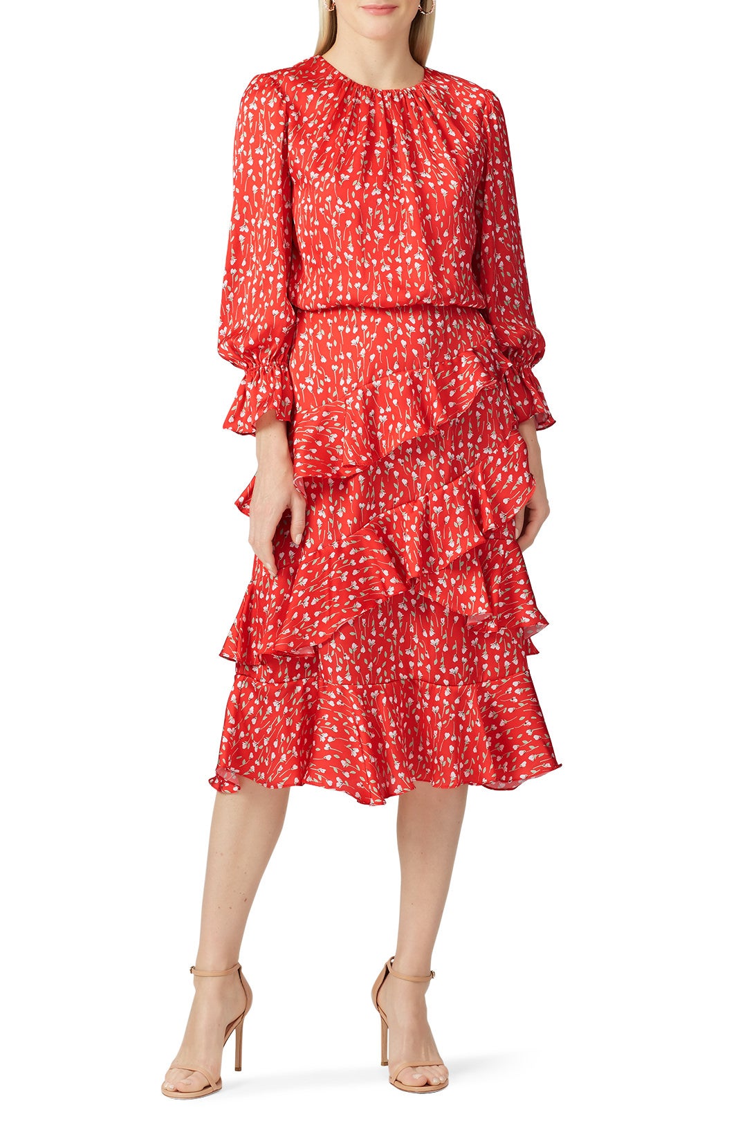 Ruffle Skirt Day Dress by ML Monique Lhuillier 0