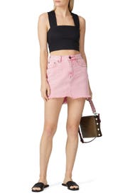 Evil Eye 2020 High Waist Denim Skirt by One Teaspoon