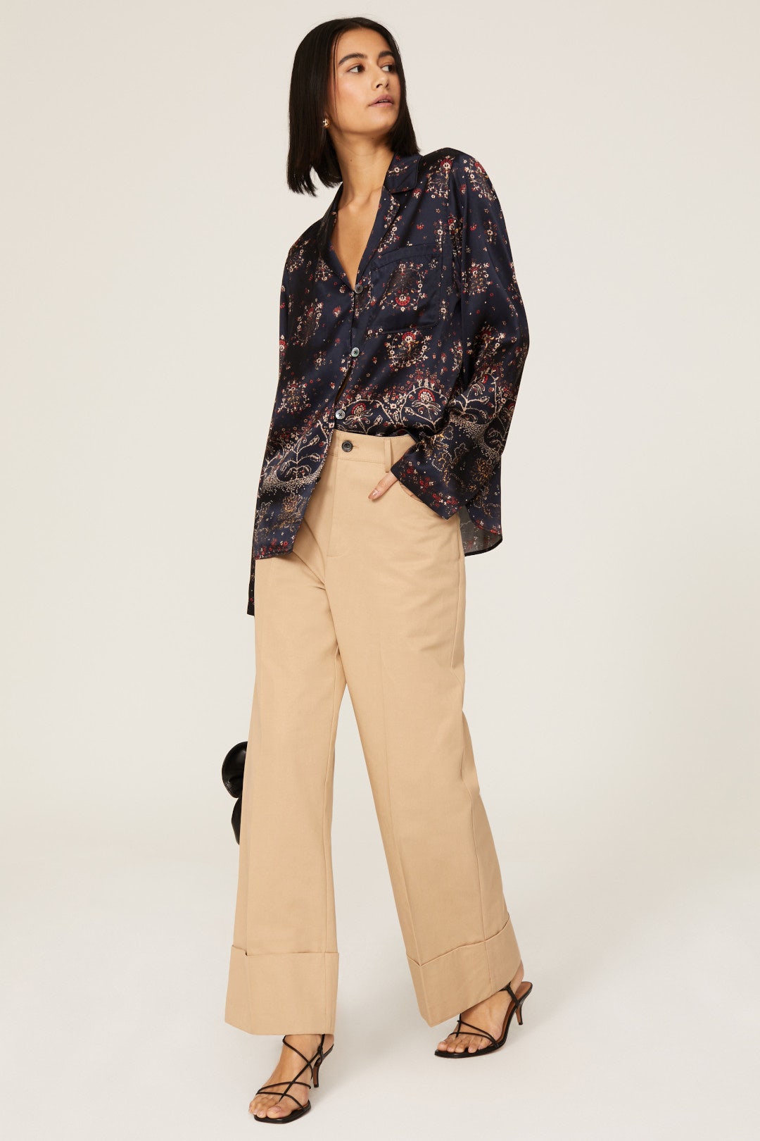 Fleur Silk Button Down by Rebecca Taylor NYC 0