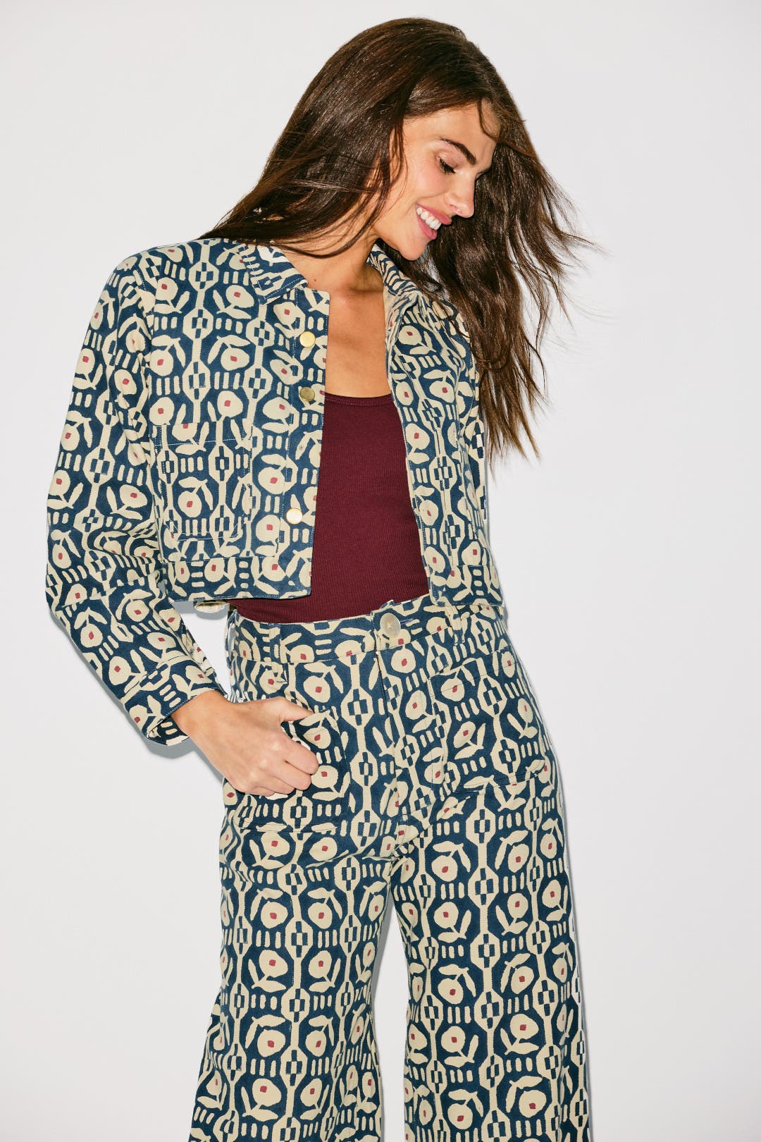 Cropped Field Jacket by SZ Blockprints | Rent the Runway