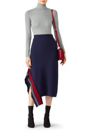 Jacquard Sweater Skirt by Tibi