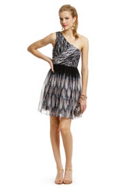 One Shoulder Pirouette Dress by Tibi