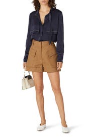 Camel Tailored Shorts by Victoria Beckham
