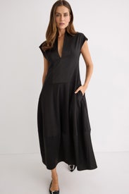 V-Neck Bubble Dress by Co