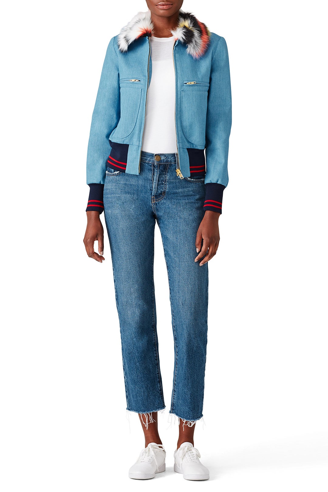 Light Denim Bomber by Harvey Faircloth 0