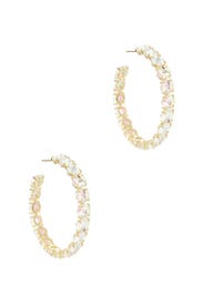 Dichroic Glass Hoops by Kendra Scott