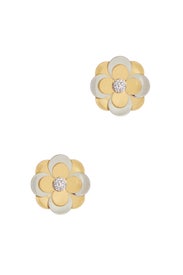 Zinnia Button Earrings by Lele Sadoughi