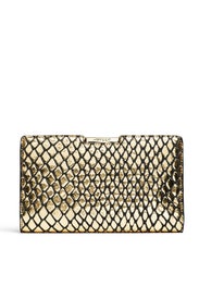 Metallic Reptile Clutch by Milly Handbags