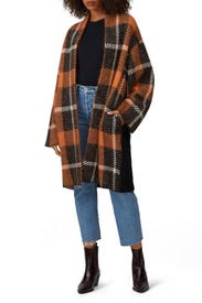 Orange Plaid Jacket by (nude)