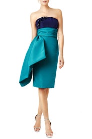 Blue Note Dress by pamella roland