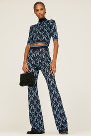 Geometric Knit Pants by Rabanne