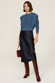 Button Shoulder Sweater by Peter Som x RTR