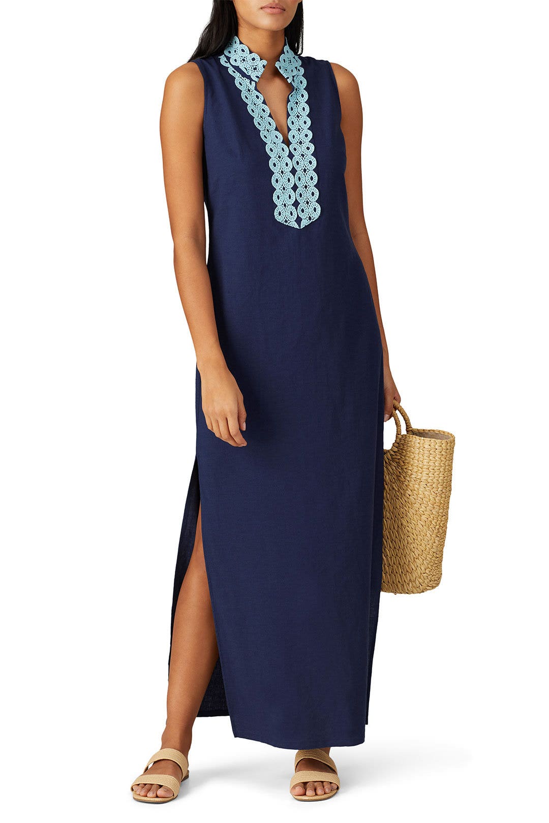 High Neck Slit Maxi by Sail to Sable 0