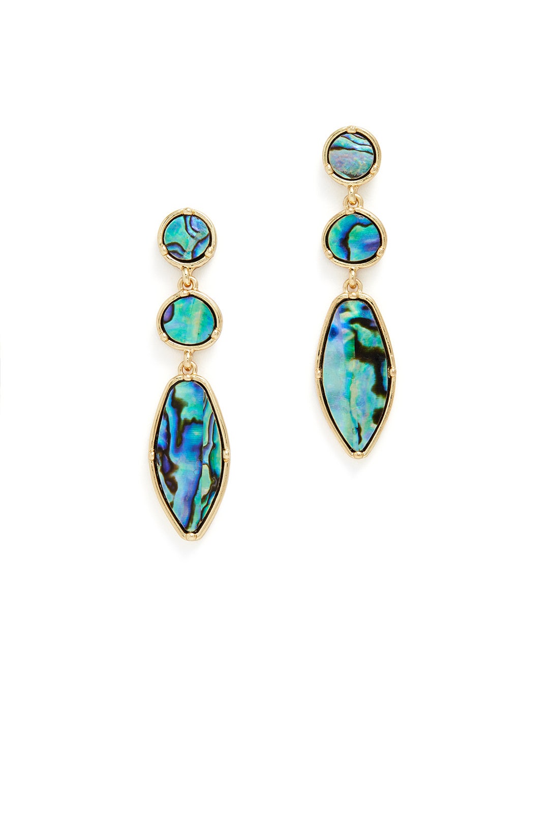 Abalone Drop Earrings by Slate & Willow Accessories 1