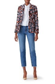 Floral Jacquard Blazer by Theory