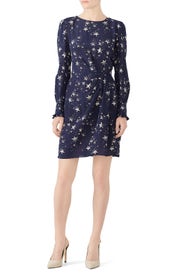 Blue Star Print Dress by Tara Jarmon