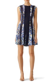 Blue Floral Jalena Dress by BCBGMAXAZRIA