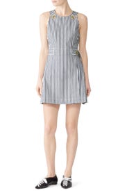 Striped Apron Dress by Derek Lam 10 Crosby