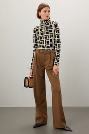 Square Jacquard Sweater by Saunders x RTR