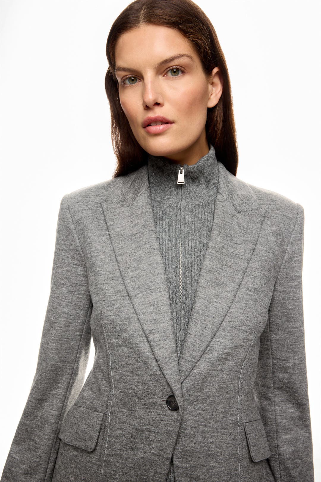 [ROMANTIC CROWN]★NOTCHED LAPEL KNIT BLAZER Black Mens Casual Sport Coat Knitwear Blazer for Men