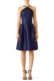 Navy Halter Dress by Theia