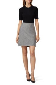 Speckled Wool Easy Waist Skirt by Theory