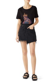 Criss Cross Denim Skirt by AGOLDE