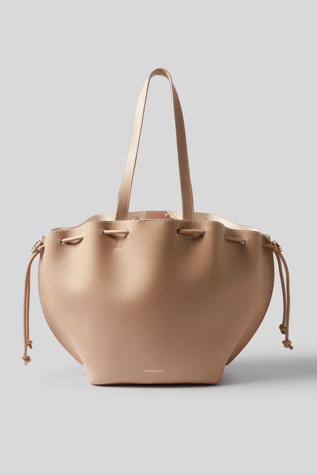 Tan Leather Bag by Claudie Pierlot Accessories 0