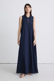 Cotton Poplin Maxi Dress by Emporio Armani