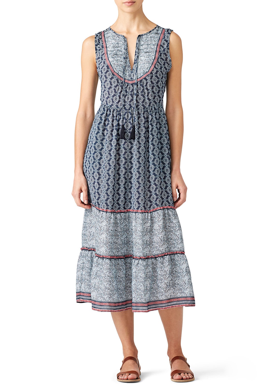 Avery Border Print Midi Dress by Greylin | Rent the Runway