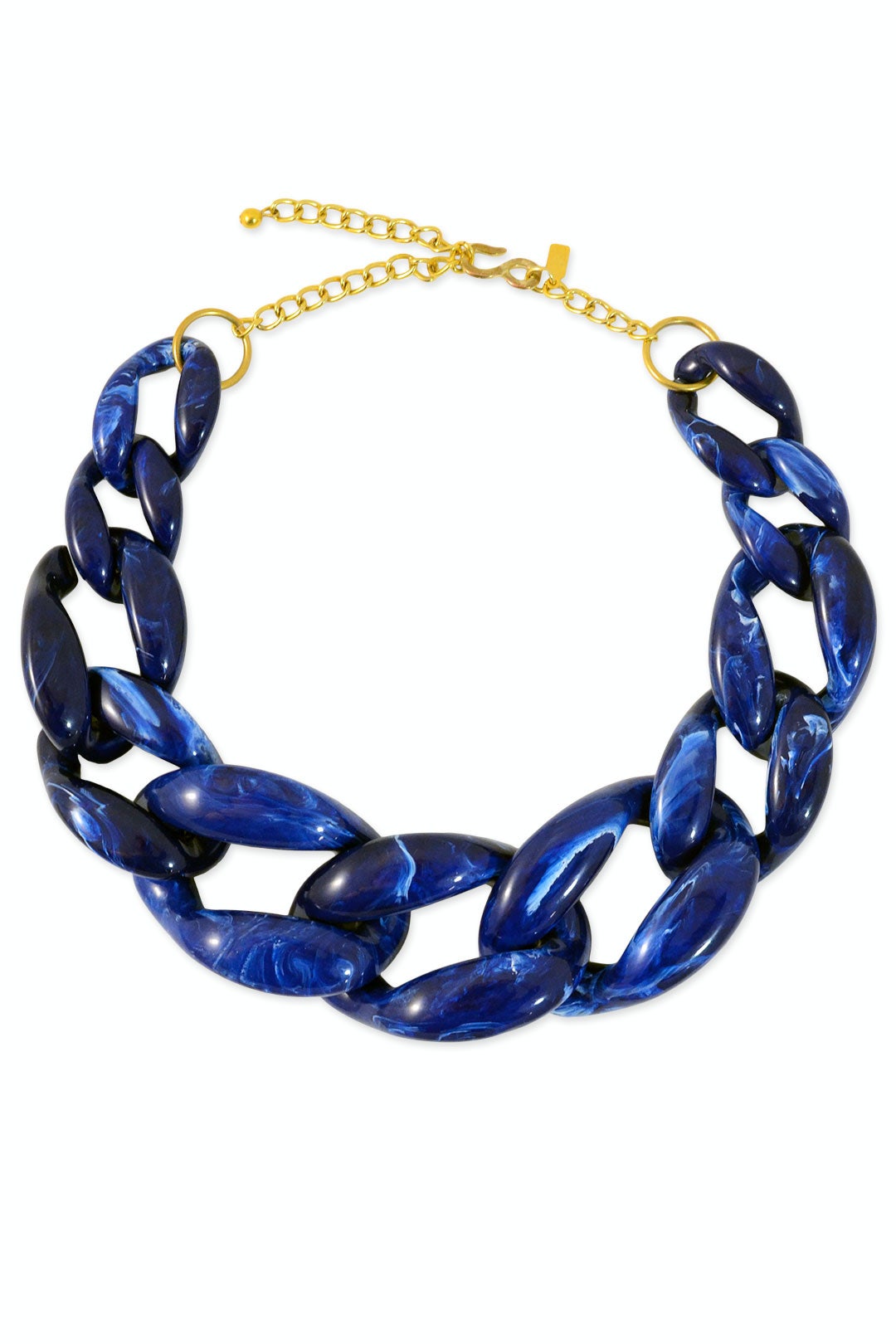 Marbled Cobalt Necklace by Kenneth Jay Lane 1