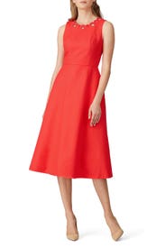 Scallop Cutout Midi Dress by kate spade new york