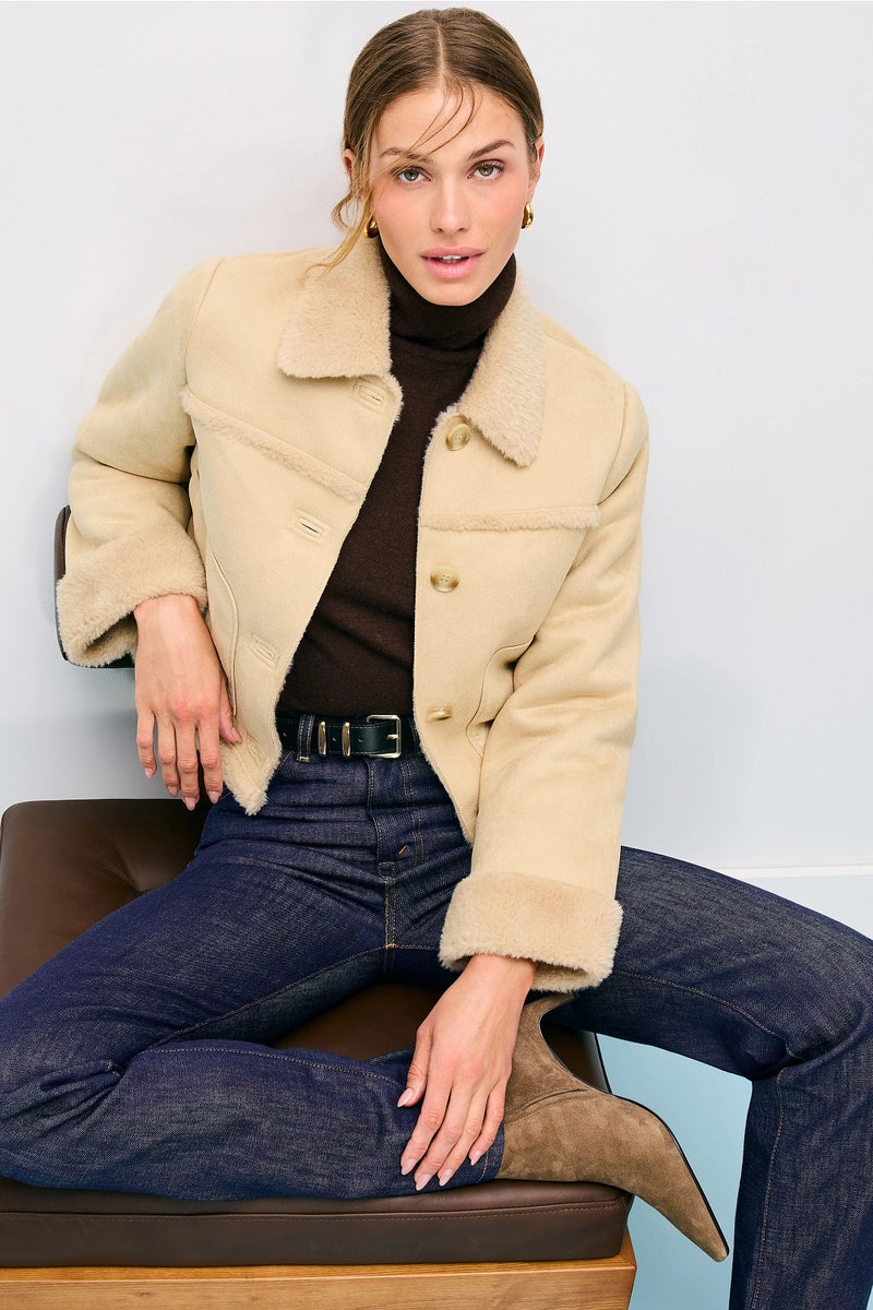Astra Shearling Jacket by LE JEAN - Photo 0