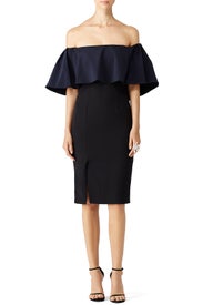 Beca Ruffle Dress by ML Monique Lhuillier