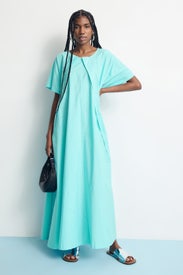 Cotton Poplin Maxi Dress by MM6 Maison Margiela
