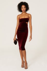 Dejavu Velvet Midi Dress by Nookie