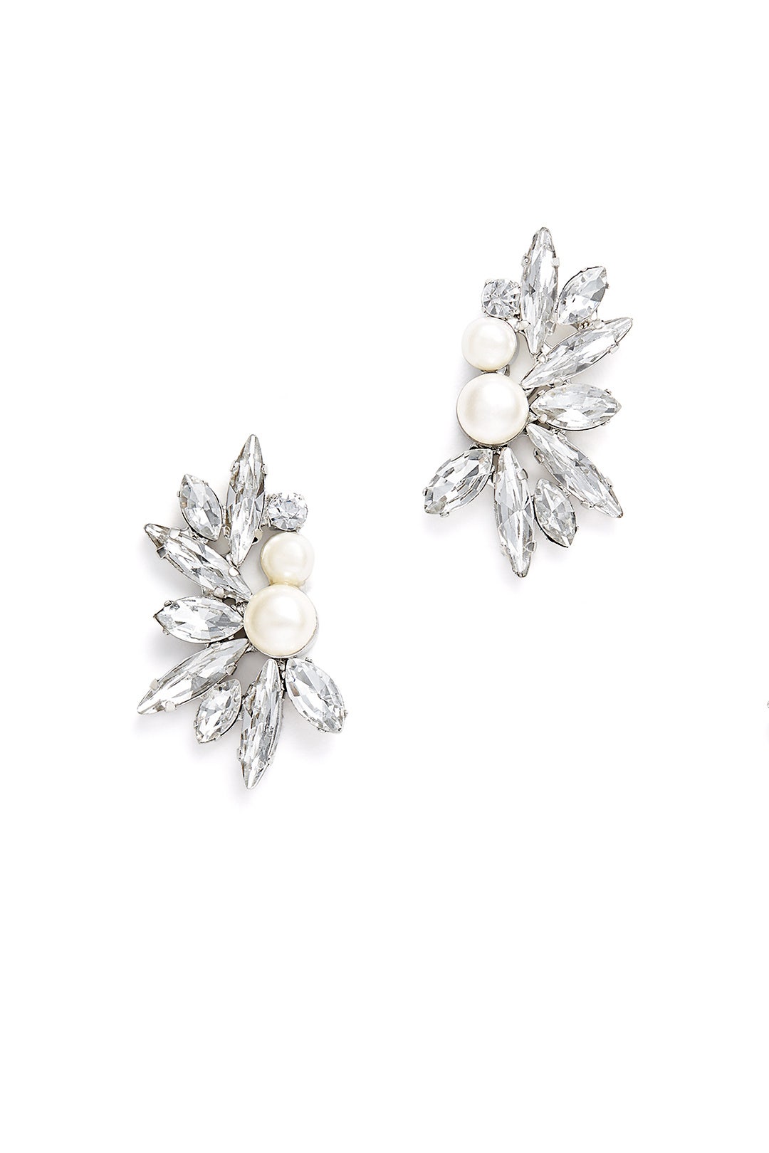 Half Flower Stud Earrings by Slate & Willow Accessories