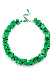 Green Rubix Necklace by Slate & Willow Accessories