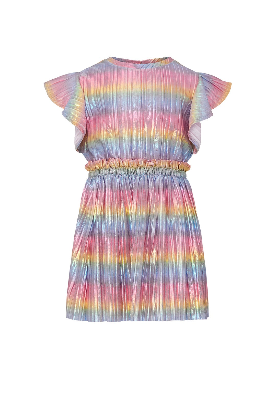 Kids Metallic Flutter Sleeve Dress by Crewcuts by J.Crew 0