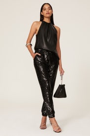 Bonita Faux Leather Top by Joie