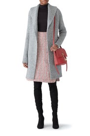 Pearl Grey Sweater Coat by KAUFMANFRANCO