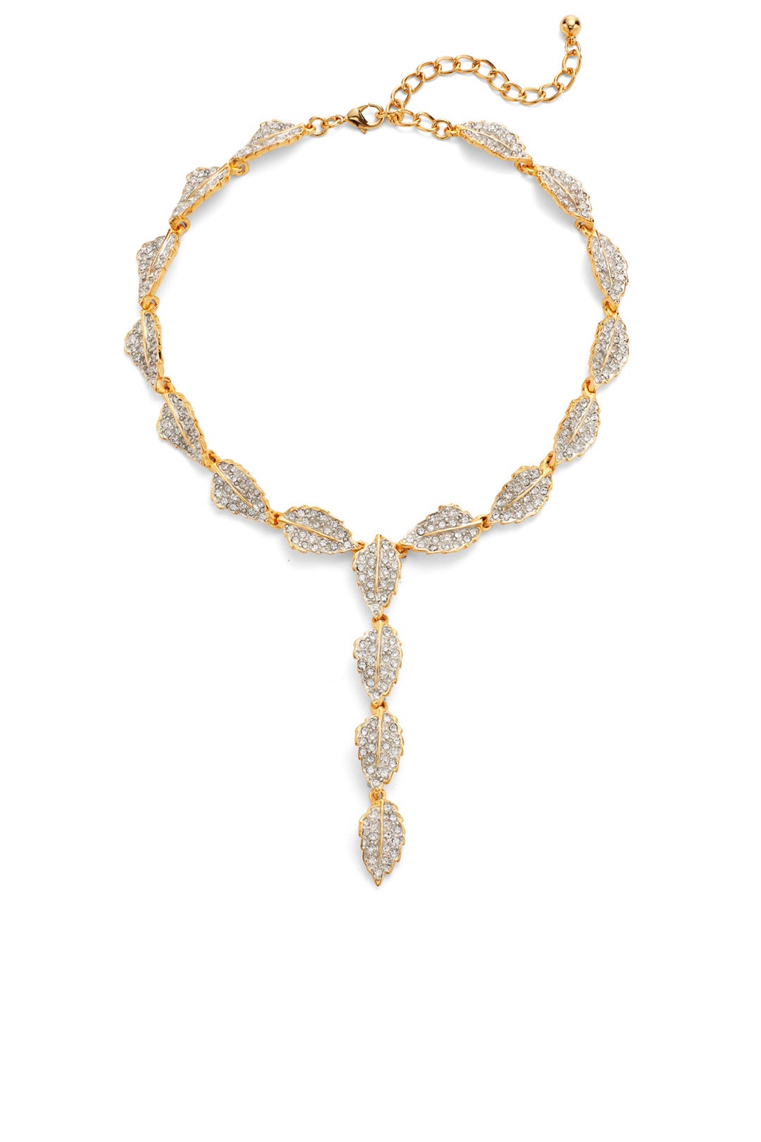 Crystal Leaf Necklace by Kenneth Jay Lane 0
