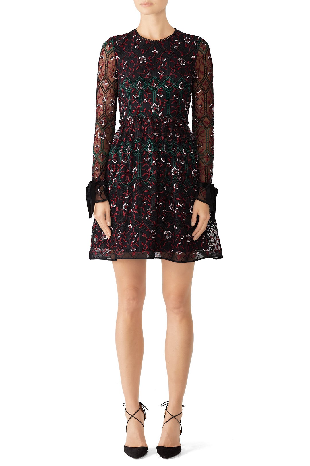 Vine Embroidered Dress by ML Monique Lhuillier 0